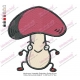 Mushrooms Vegetable Embroidery Design 02